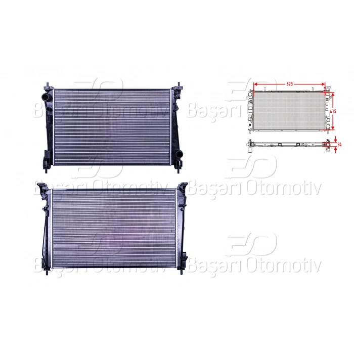 SU RADYATORU MEKANIK MT 414X625X32 OPEL CORSA D A13DTC Z13DTJ Z13DTH 05 >