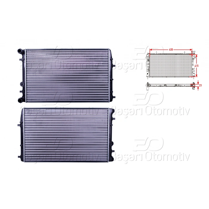 SU RADYATORU MEKANIK MT 630X414X23 VW POLO FOX SEAT CORDOBA IBIZA 4 5 SKODA FABIA 1 2 ROOMSTER 1.2 1.4 1.4 TDI 1.6 1.9 SDI 1.9 TDI 2.0 02>