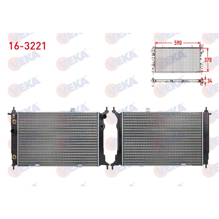 SU RADYATORU MEKANIK OPEL ASTRA F 1.4i A-T 1991-1998