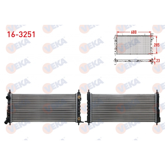SU RADYATORU MEKANIK OPEL CORSA B 1.2i A-T AC+/- ZINCIRLI TIP 1993-2000
