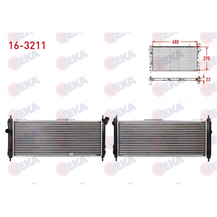 SU RADYATORU MEKANIK OPEL CORSA B 1.2i M-T AC+ 1993-2000