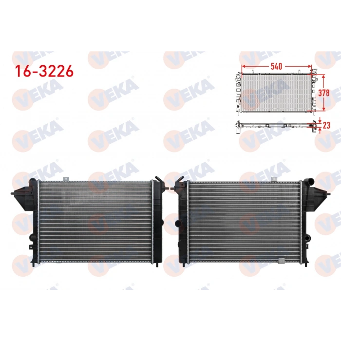 SU RADYATORU MEKANIK OPEL VECTRA A 1.7 D M-T 1988-1995