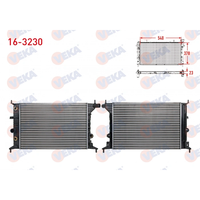 SU RADYATORU MEKANIK OPEL VECTRA B 1.6i A-T AC- 1995-2003