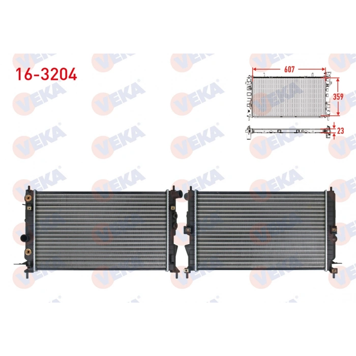 SU RADYATORU MEKANIK OPEL VECTRA B 1.6i A-T 1995-2003