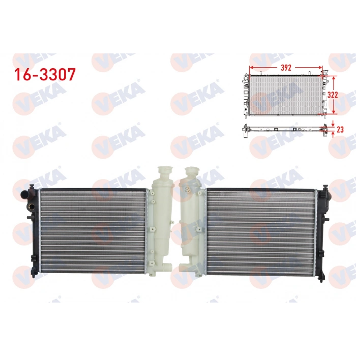 SU RADYATORU MEKANIK PEUGEOT 106 II 1.1i M-T ( KISA ) 1996-2002