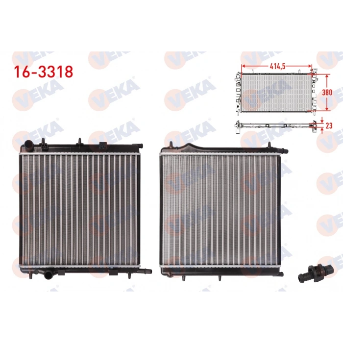 SU RADYATORU MEKANIK PEUGEOT 207 (WA,WC) 1.4i M-T 2006-2012