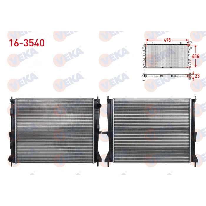 SU RADYATORU MEKANIK RENAULT CLIO III (BR0/1,CR0/1) 1.5 DCI A-T/M-T 2005-2012