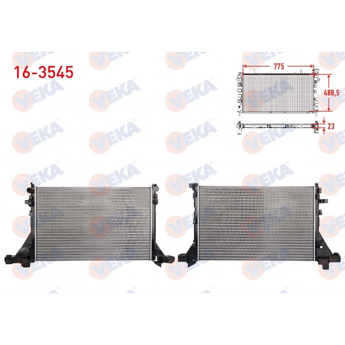 SU RADYATORU MEKANIK RENAULT MASTER III (FV) 2.3 DCI M-T M9T TEK TEKER 2010- / OPEL MOVANO B 2.3 DCI 2010-