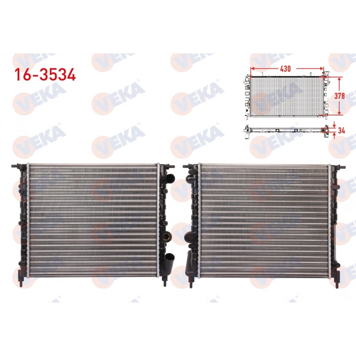 SU RADYATORU MEKANIK RENAULT R19 1.4 KARBURATORLU KLIMASIZ M-T 1988-2001
