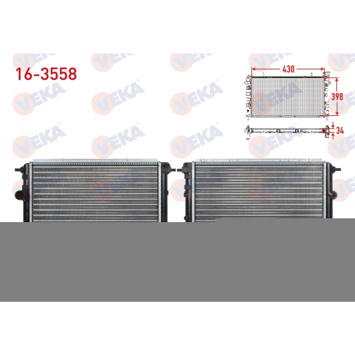 SU RADYATORU BRAZING RENAULT R19 1.4 (ENJEKSIYONLU) A-T/M-T AC+ 1988-1996