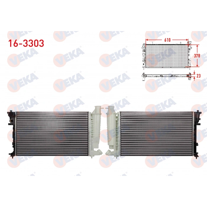 SU RADYATORU MEKANIK TIRNAKLI PEUGEOT 306 (7B,N3,N5) 1.4i M-T 1993-2002