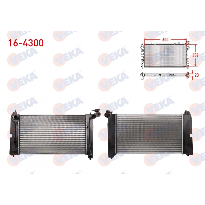 SU RADYATORU MEKANIK TOYOTA COROLLA (_E12_) 1.4 VVT-I M-T 2002-2007
