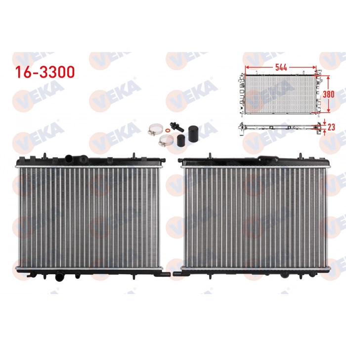 SU RADYATORU MEKANIK (UNIVERSAL TIP) PEUGEOT PARTNER (5,5F) 1.9 D M-T 1996-2008