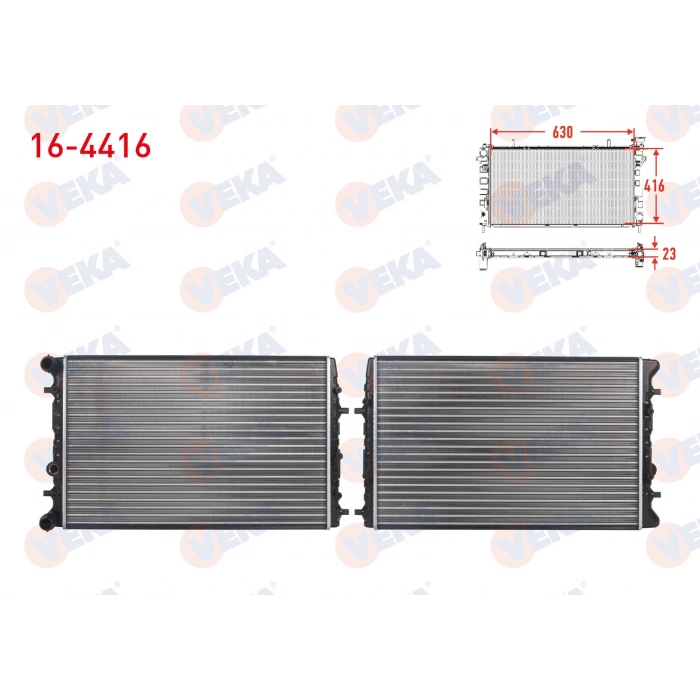 SU RADYATORU MEKANIK VOLKSWAGEN POLO (9N_) 1.4i 16v M-T 2001-2012