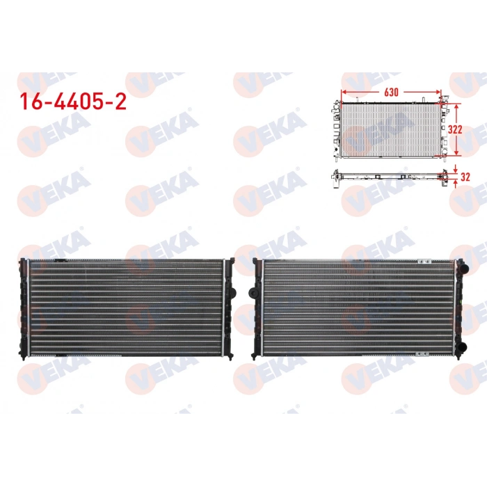 SU RADYATORU MEKANIK VOLKSWAGEN POLO CLASSIC (6KV2) 1.6 AFT MOTOR M-T AC - 1995-2001