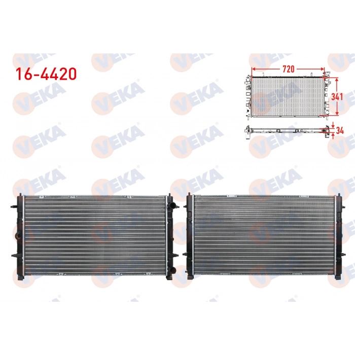 SU RADYATORU MEKANIK VOLKSWAGEN TRANSPORTER IV (70XB,70XC,7DB,7DW) 1.9 TD M-T 1990-2003