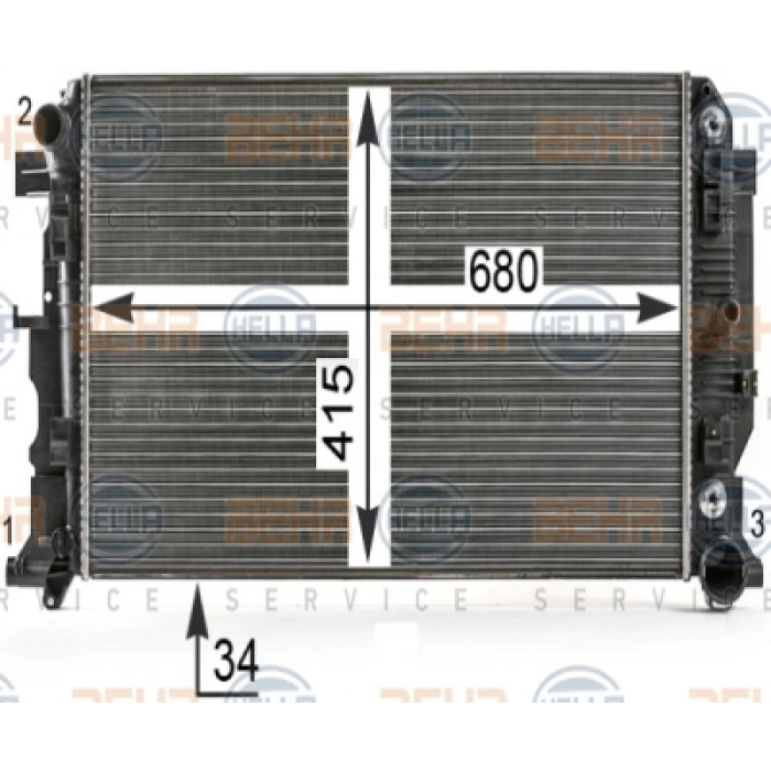 SU RADYATÖRÜ OTOMATIK MB SPRINTER 906 651 2011-2018