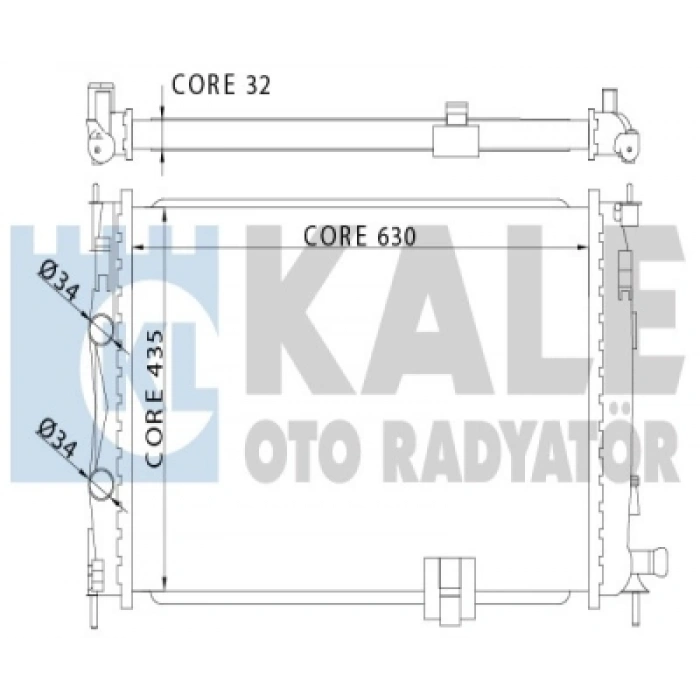 SU RADYATÖRÜ . QASHQAI (J10) 2.0 DCI 07-13