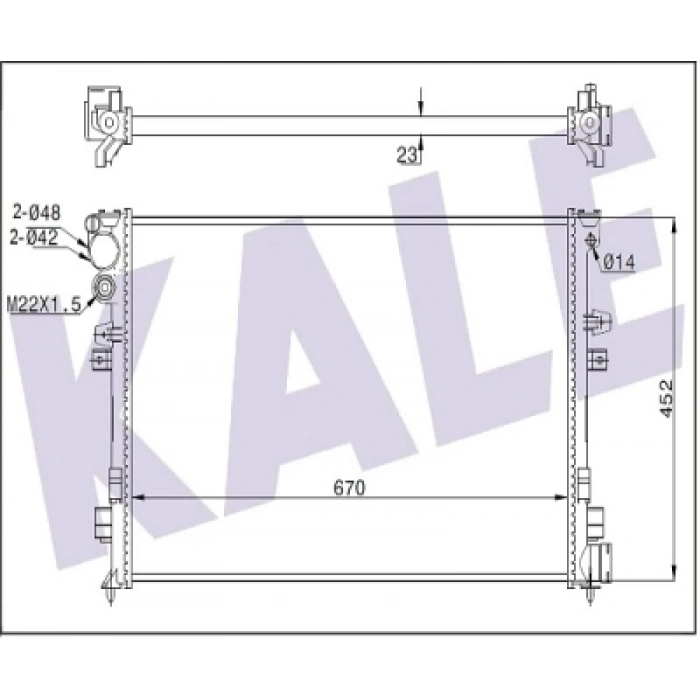 SU RADYATÖRÜ SCUDO-JUMPY-EXPERT 1,9 D 96-