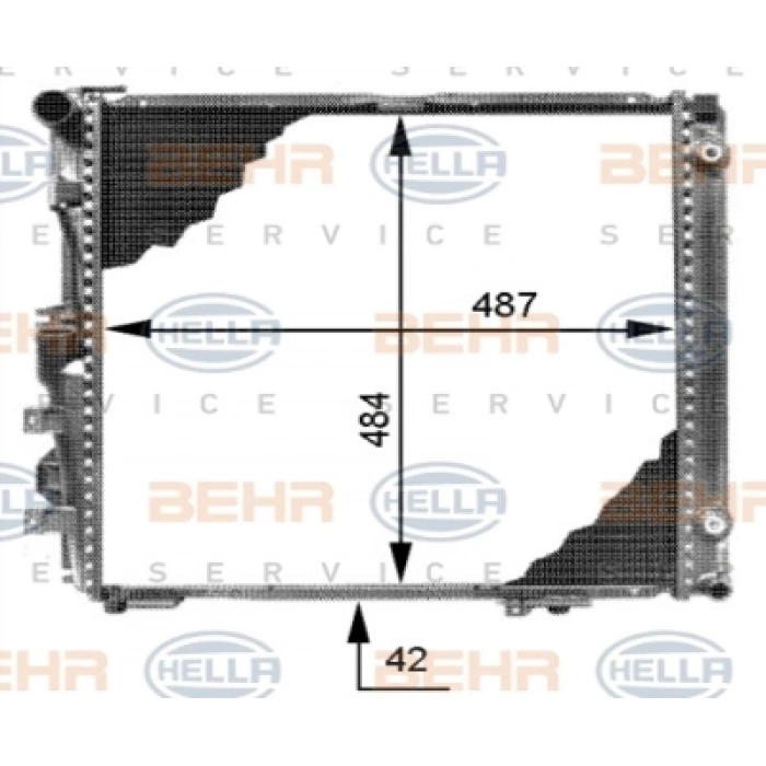 SU RADYATÖRÜ W126 M103 85-90