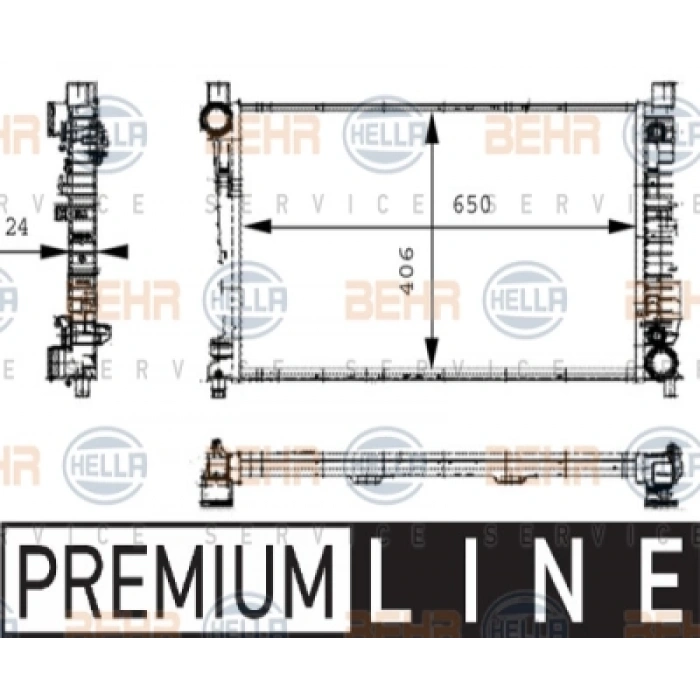 SU RADYATÖRÜ W203-209 BM 00-07