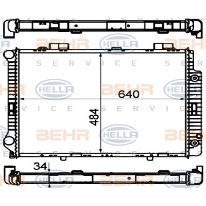 SU RADYATÖRÜ W210 M104 95-97
