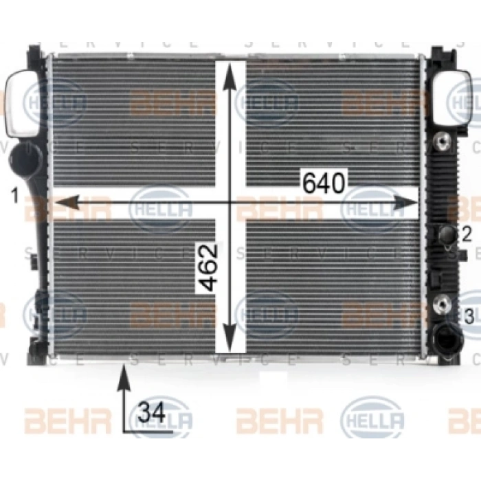 SU RADYATÖRÜ W221-216 BM 06-