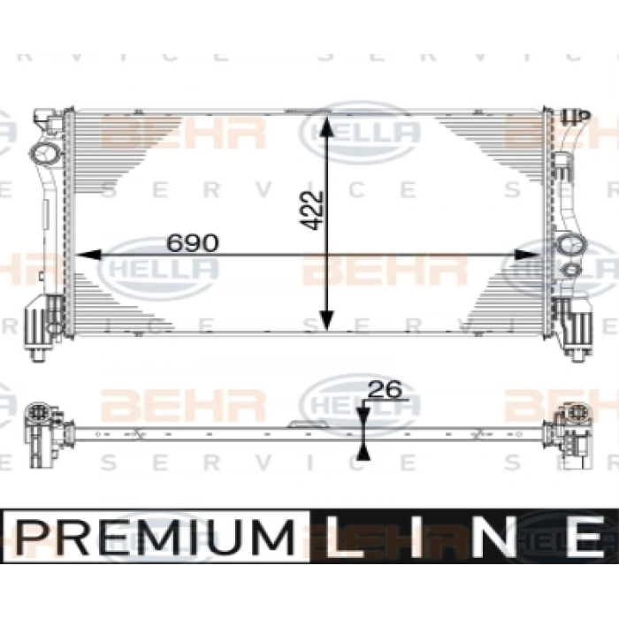 SU RADYATÖRÜ W447 M651-274 14-
