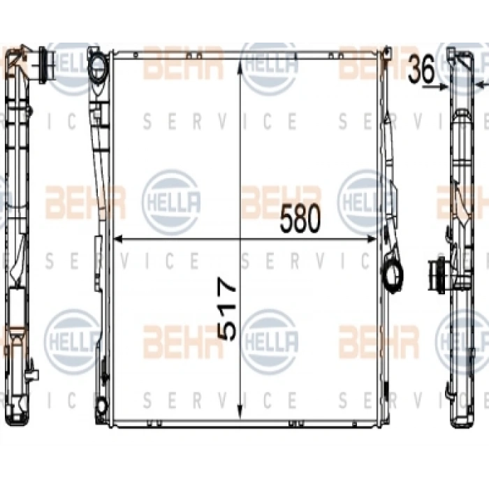 SU RADYATÖRÜ X3 E83 M57N-N47 05-
