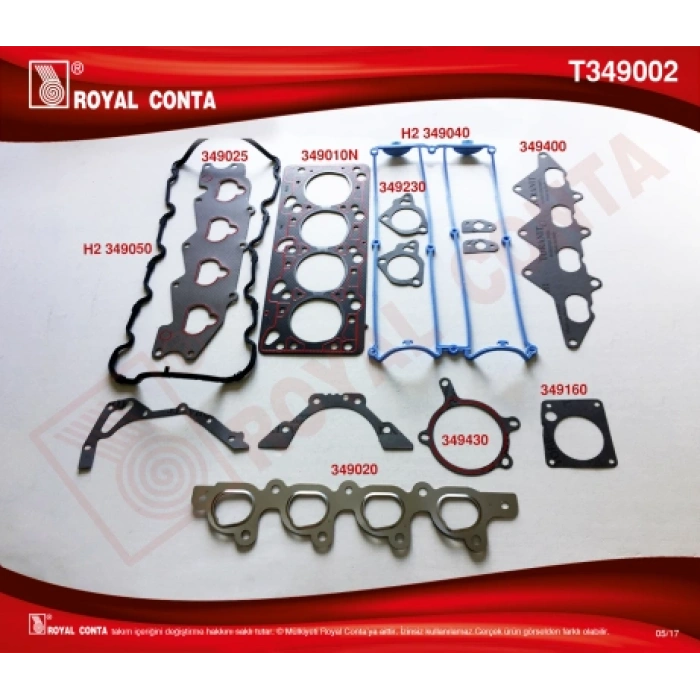 TAKIM CONTA 16V ESCORT 1.6 ZETEC 95-