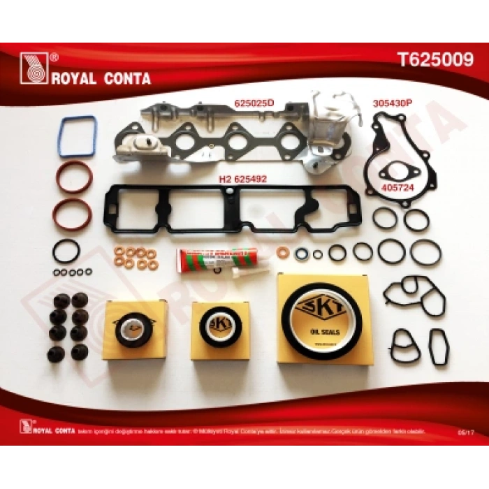 TAKIM CONTA SIL.CONTASIZ FIESTA/FOCUS/COURIER 1,5/1,6 TDCI 11-