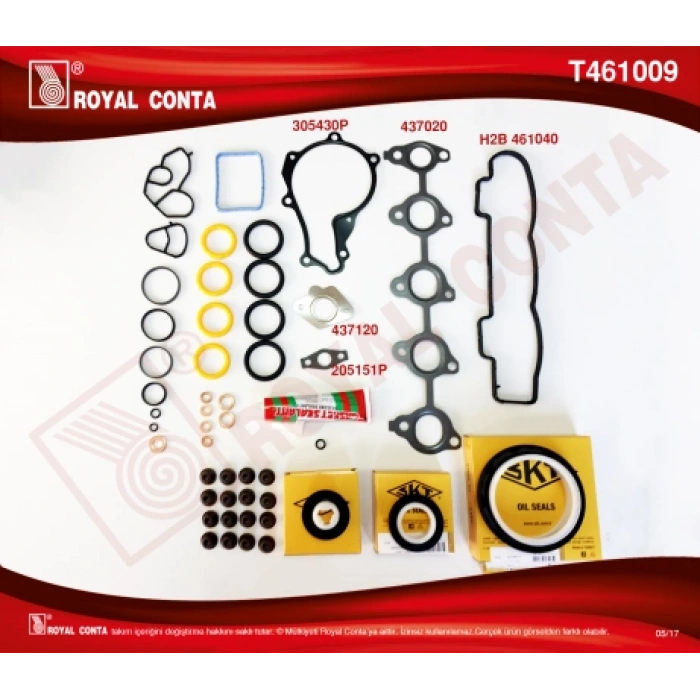 TAKIM CONTA SIL.KAPAK CONTA YOK FOCUS/C-MAX 1,6 TDCI 03-11