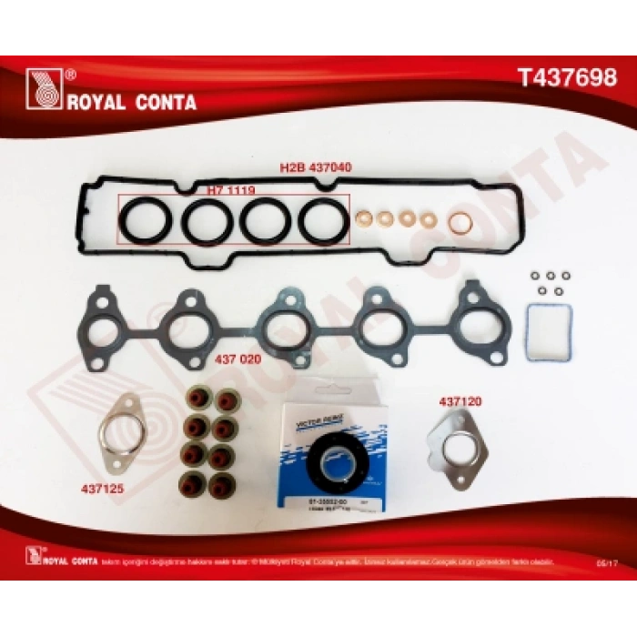 TAKIM CONTA ÜST FIESTA 1.4 TDCI 02-