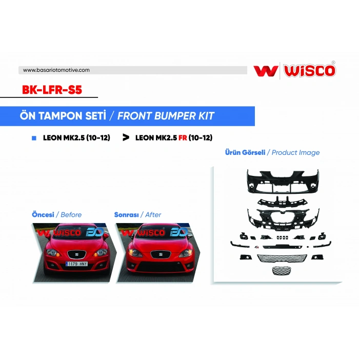 TAMPON SETI ON SEAT LEON FR MK2.5 10-12