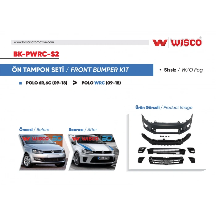 TAMPON SETI ON SISSIZ VW POLO WRC 09-18