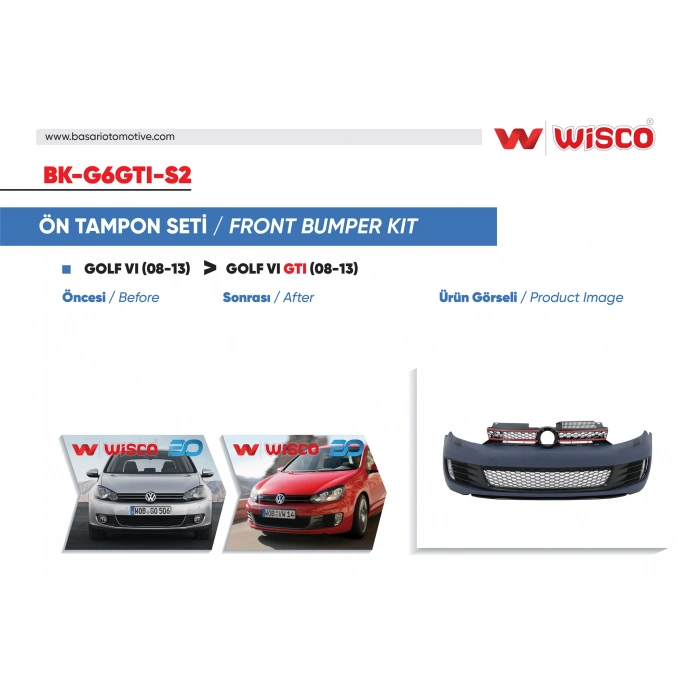 TAMPON SETI ON VW GOLF 6 GTI 08-13