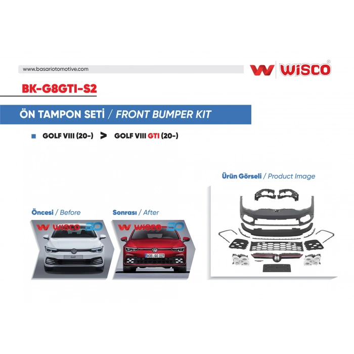 TAMPON SETI ON VW GOLF 8 GTI 20-