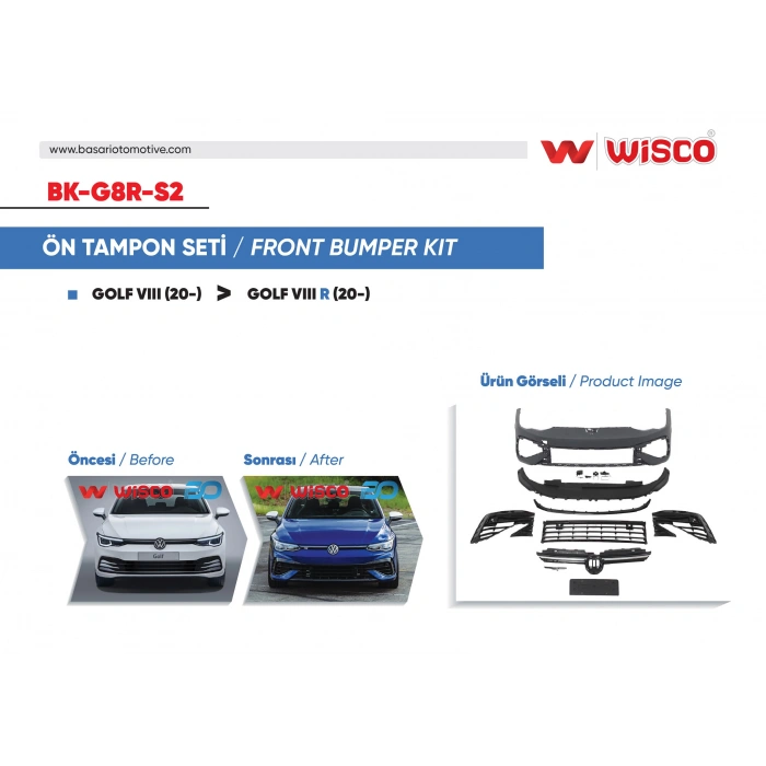 TAMPON SETI ON VW GOLF 8 R 20-