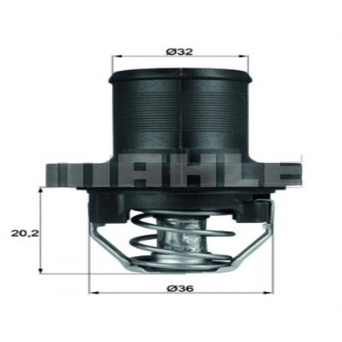 TERMOSTAT GÖVDESI 206/307/C3/C4/XS/XSPC B.M 99-