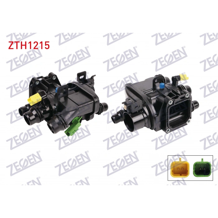 TERMOSTAT KOMPLE 97 C PEUGEOT 208 1.2 2012-/ 2008 1.2 PURETECH 2015-/ 3008 1.2 2015-2016/ 308 II 1.2 THP 2014-/ CITROEN C3 III 1.2 2016-/ BERLINGO 1.2 1.2 PURETECH 2015- / OPEL CROSSLAND 1.2 2017-