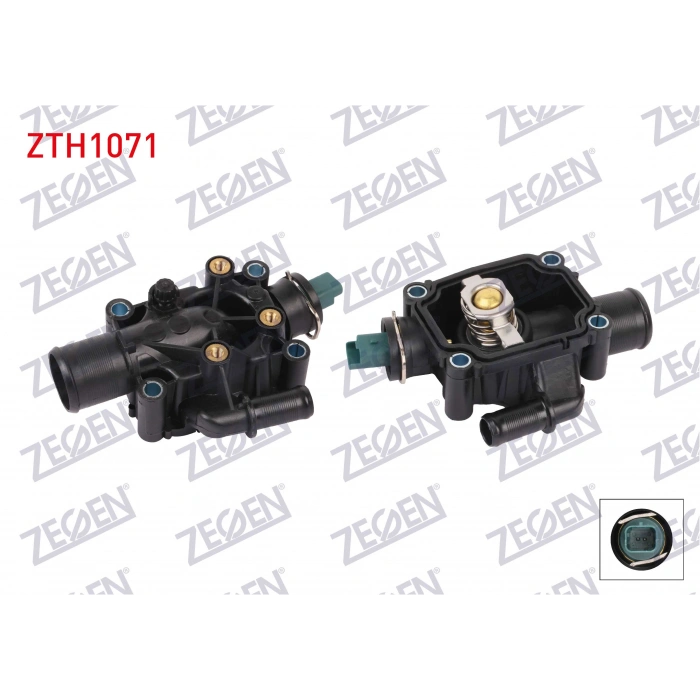 TERMOSTAT KOMPLE MUSURLU 91 C CITROEN C-ELYSEE 1.6 VTI 2012- / C2 1.4 2003-2009 / C3 1.6 2002-2009 / PEUGEOT 301 1.6 VTI 2012- / 207 1.6 16v VTI 2006-2012 / 307 1.6 2000-2007