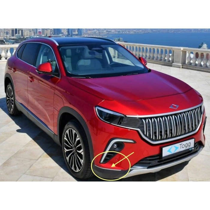 TOGG T10X- 23/25; ÖN TAMPON ALT ÇITASI SAĞ GRİ