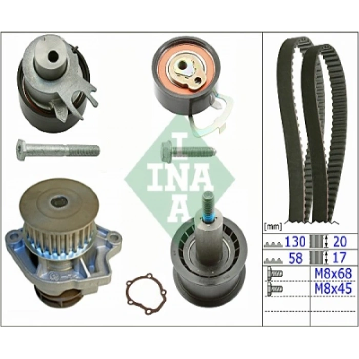 TRIGER SETI+DEVIRDAIM 130 DIS (3 BILYALI) POLO-CORDOBA-FABIA-GOLF4-BORA AHW-BBY-BKY-BBZ-BCB-CGGB 1,4 16V-1,6 16V 99-