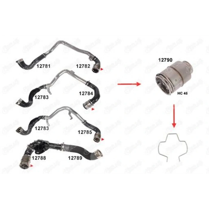 TURBO HORTUM TUTUCU YAY REZONATÖR SEKMANI NV400 MOVANO B MASTER III 2.3 DCI 10-