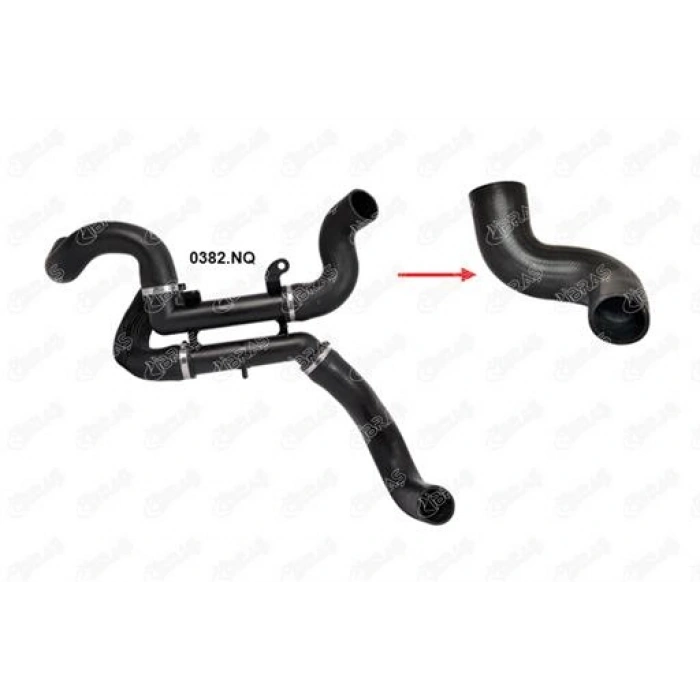 TURBO HORTUMU (UÇ PARÇASI) 407 / C5 III (X7) 1.6 HDI 04-