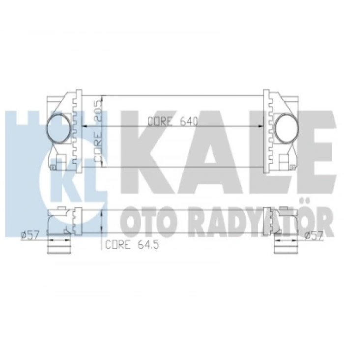 TURBO RADYATÖRÜ 640X202X64 W906 SPRINTER-CRAFTER M646 06-