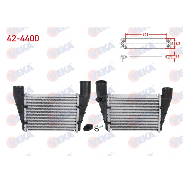 TURBO RADYATÖRÜ 8ML 376 727-581 PASSAT-A4-A6 AFN-AVG-AEB-APU 1,8 T-1,9 TDI 97-00