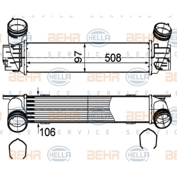 TURBO RADYATÖRÜ E90-E90 LCI-E91- E91 LCI-E92-E92 LCI-E93-E93 LCI-X1 E84 N47-N47N 05-15