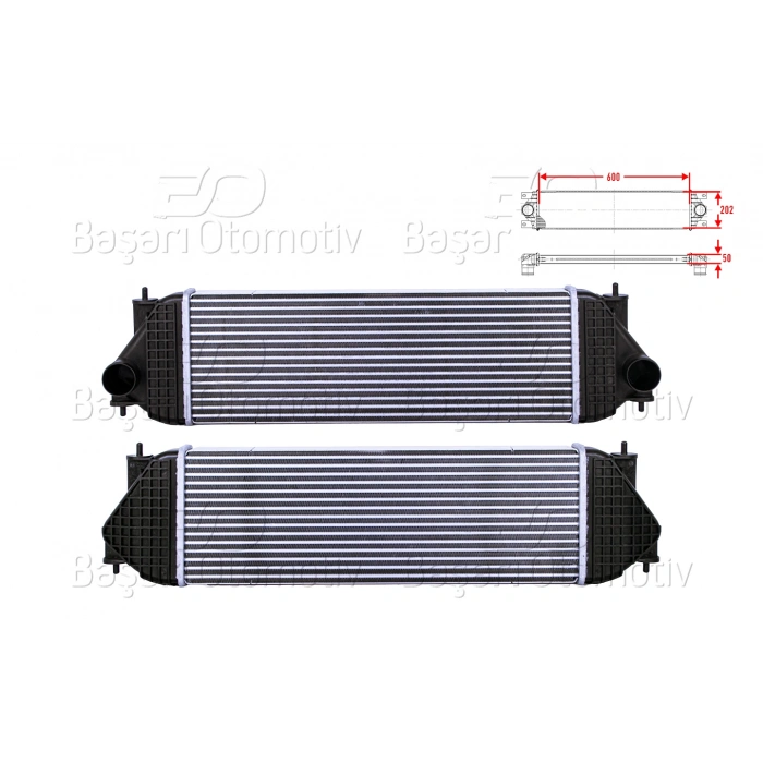 TURBO RADYATORU (INTERCOOLER) 600X202X50 SUZUKI GRAND VITARA 2 (JT) 1.9 DDIS 05>