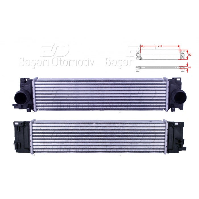 TURBO RADYATORU (INTERCOOLER) 618X142X64 VOLVO XC40 (536) 1.5 T 18>